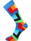 Pánské veselé barevné ponožky Lonka WEAREL 013, modrá