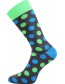 Pánské veselé barevné ponožky Lonka WEAREL 019, tmavě šedá