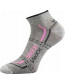 Ponožky VoXX REX 11, světle šedá s růžovým vzorem