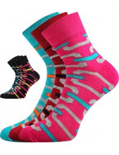 Ponožky Boma JANA 49 - balení 3 páry v barevném mixu