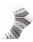 Ponožky dámské VoXX Ingvild bílá ohrnutá