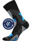 VISION sportovní ponožky VoXX s Merino vlnou Černá - modrá