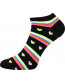 Dámské ponožky Boma Piki 60, vzor srdíčka, barva černá 