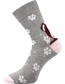 Ponožky Boma Xantipa 61, vzor pejsek, barva šedá