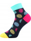 Ponožky Boma JANA 50, vzor puntíky, barva tmavě modrá