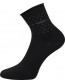 Dámské ponožky Lonka FLOWI, mix A, černá, s šedým řetízkem