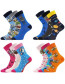 Dětské ponožky Boma 057-21-43 12/XII - balení 3 různé páry v barevném mixu