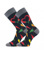 Ponožky Lonka - Valentýn, zamilované papričky
