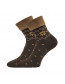 Dámské ponožky Lonka FROTANA caffee brown: čokoládová