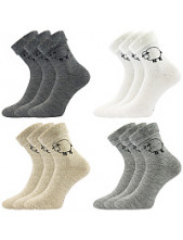Ovečkana teplé ponožky Boma - balení 3 páry