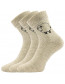 Ovečkana teplé ponožky Boma - režná melé