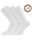 Lonka Zebran ponožky 100% bavlna, bílá