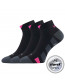 Gastm sportovní ponožky VoXX se stříbrem, černá růžová