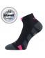 Gastm sportovní ponožky VoXX se stříbrem, černá růžová