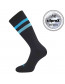 Pánské sportovní ponožky VoXX Retran se stříbrem černá/tyrkys