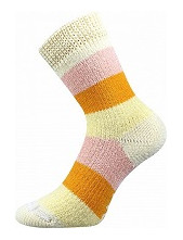 Výprodej Spací ponožky Boma PRUH 06 žlutá