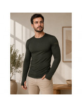 panske-merino-tricko-voxx-mw03-dlouhy-rukav-khaki