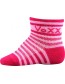 Ponožky VoXX kojenecké Fredíček, pruhy holka, magenta