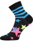 Ponožky Boma JANA Mix 45, černá, hvězdy a pruhy