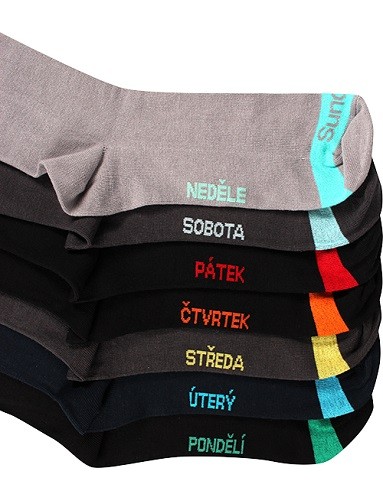 Ponožky Boma Week, barevné provedení